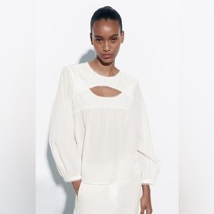 ZARA SLIT BLOUSE